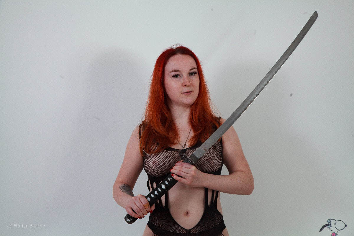 Alexa with Samurai Sword 18
