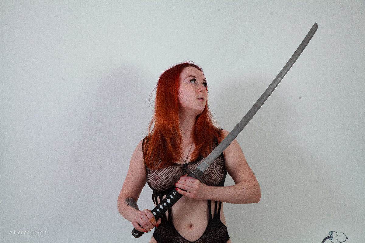 Alexa with Samurai Sword 17