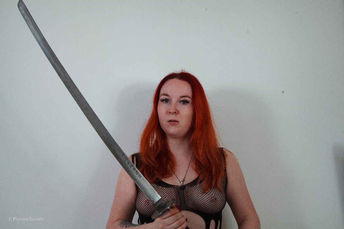 Alexa with Samurai Sword 65