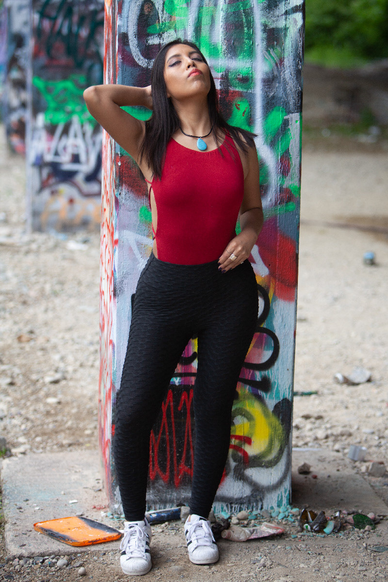 Sara at old Railroad Track
