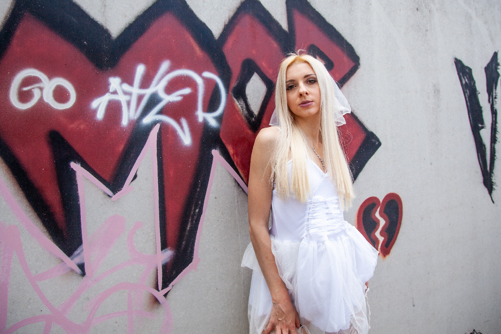 Sabrina in Wedding Dress