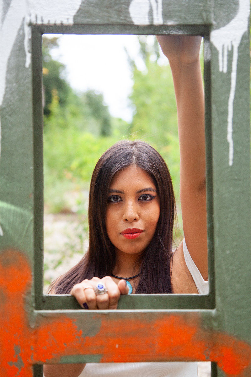 Sara at old Railroad Track