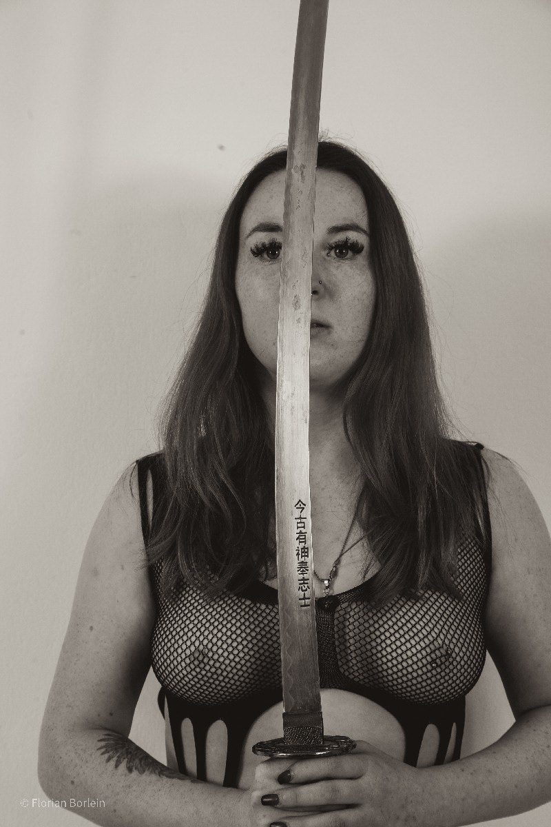 Alexa with Samurai Sword 72