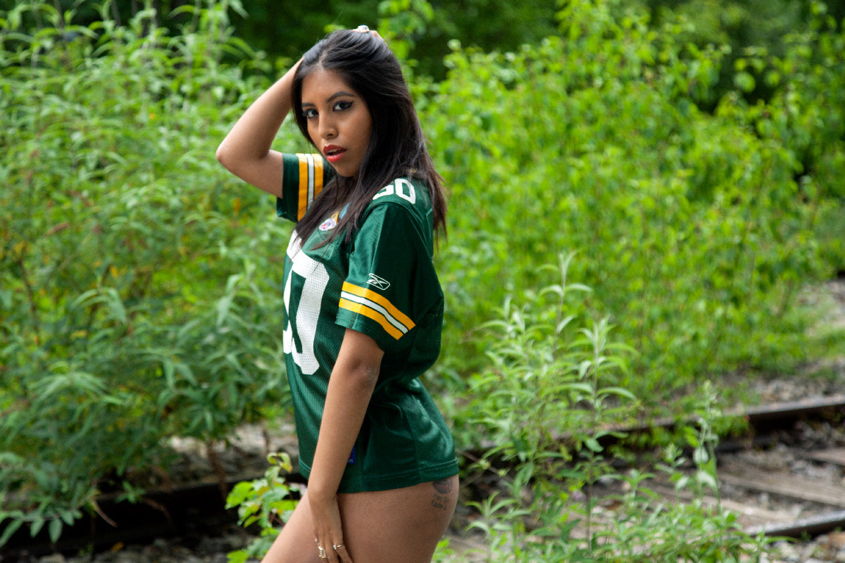 Sara at old Railroad Track