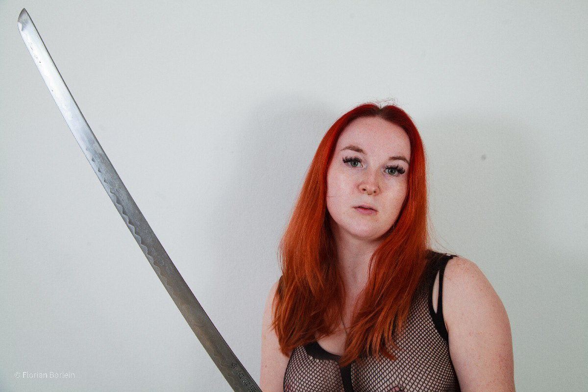 Alexa with Samurai Sword 44