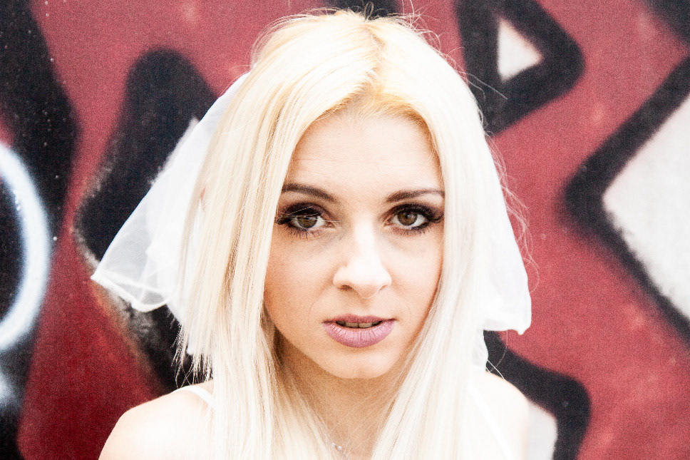 Sabrina in Wedding Dress