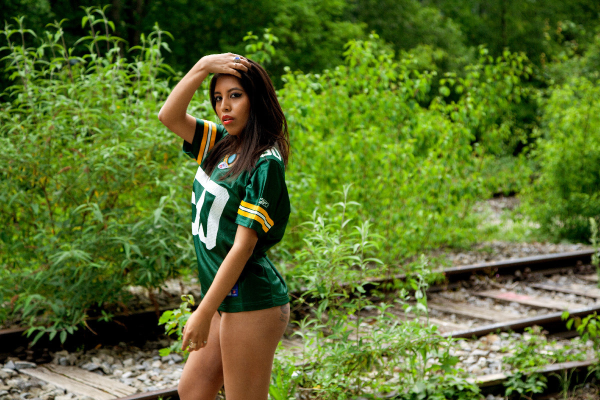 Sara at old Railroad Track