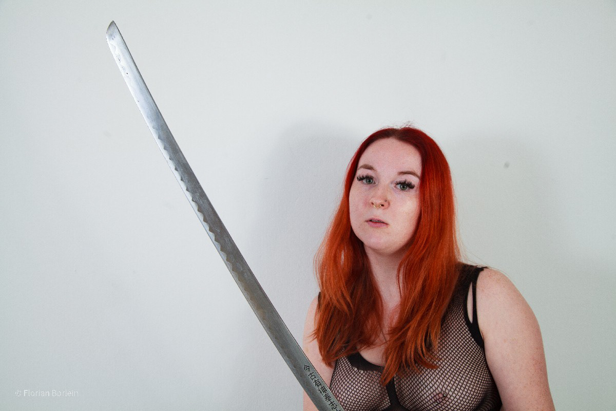 Alexa with Samurai Sword 43