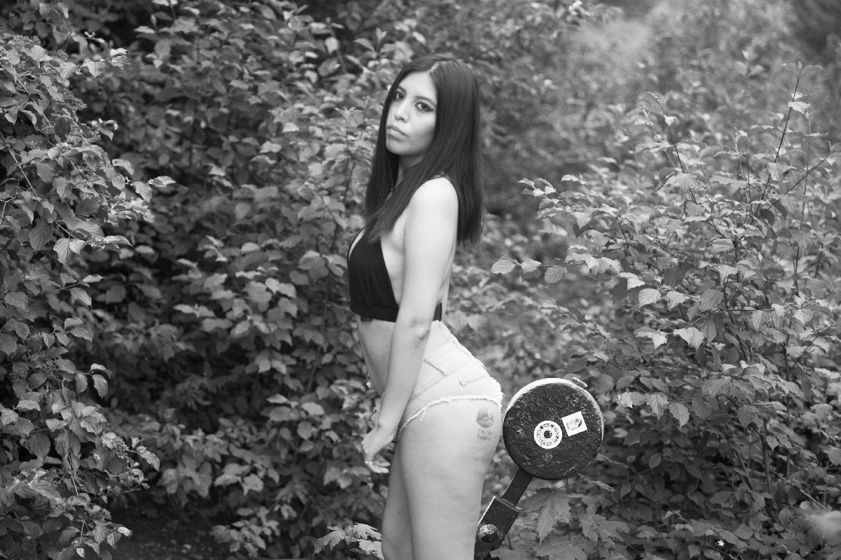 Sara at old Railroad Track