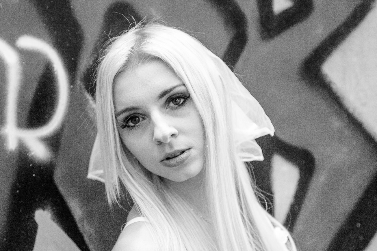Sabrina in Wedding Dress