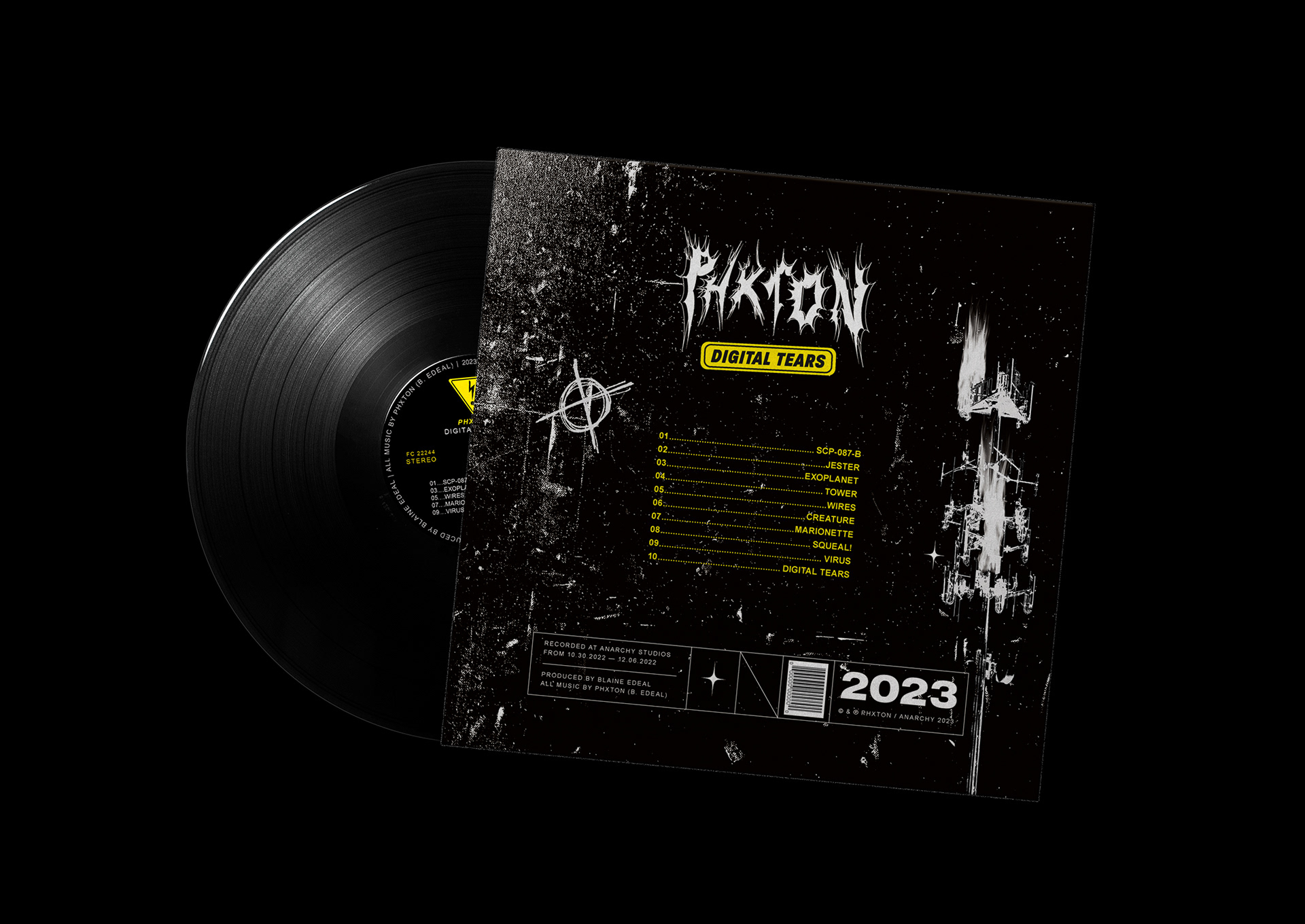 Digital Tears Vinyl Cover (Back)