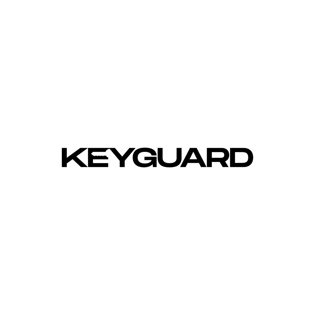 Logo for Keyguard, a company that helps provide security products for lost keys/devices.