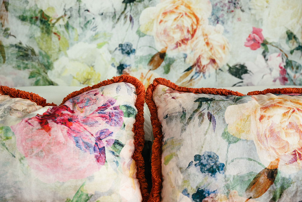 dettaglio tappezzeria - camera da letto