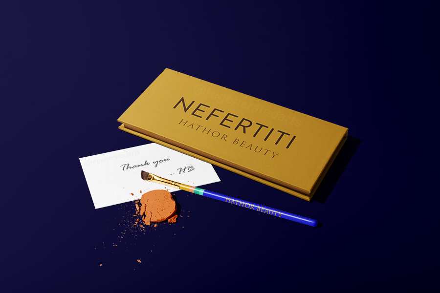 Nefertiti Eye shadow Palette for Hathor Cosmetics (Photoshop)