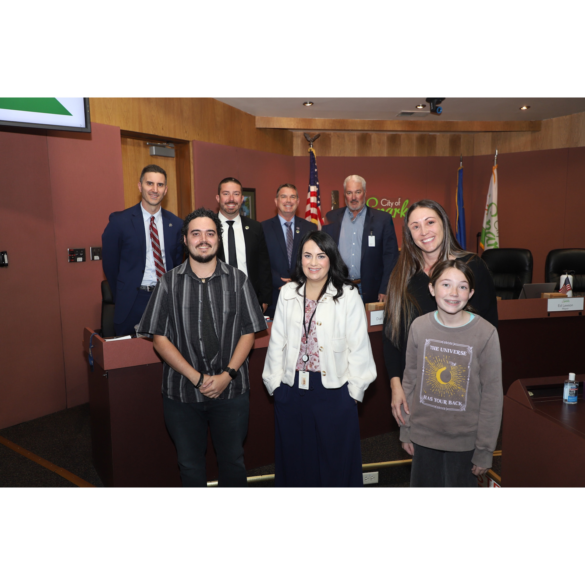 Me and one of the winners with the Sparks City Council