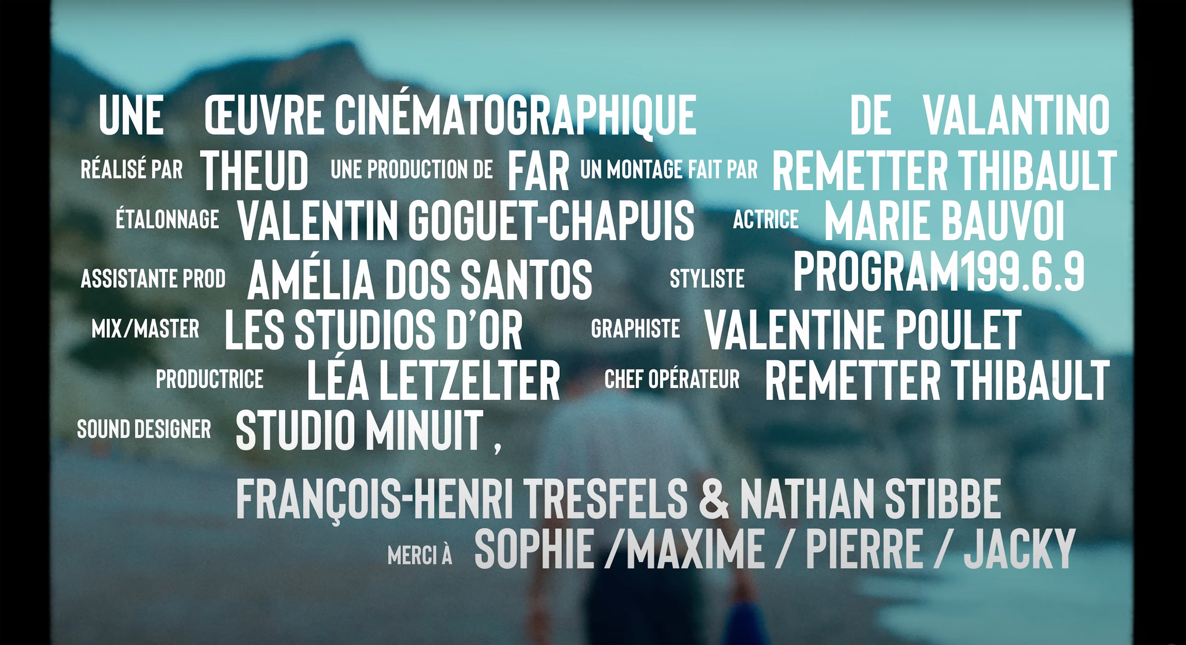 Générique clip Vibration de Valantino