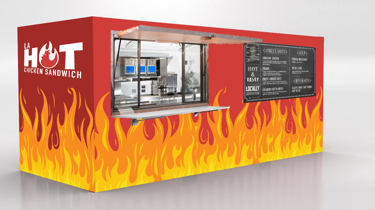LA Hot Chicken Sandwich Mockup 2