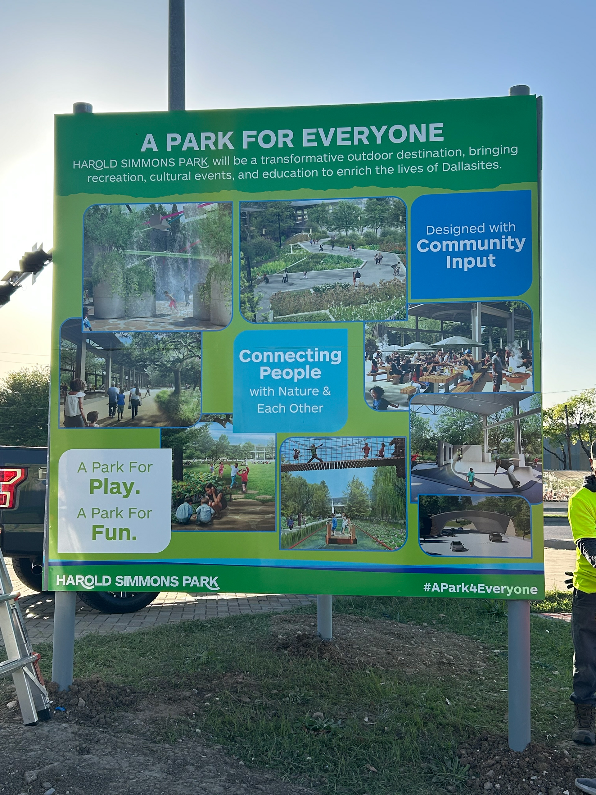 Harold Simmons Park Wayfinder Sign 3