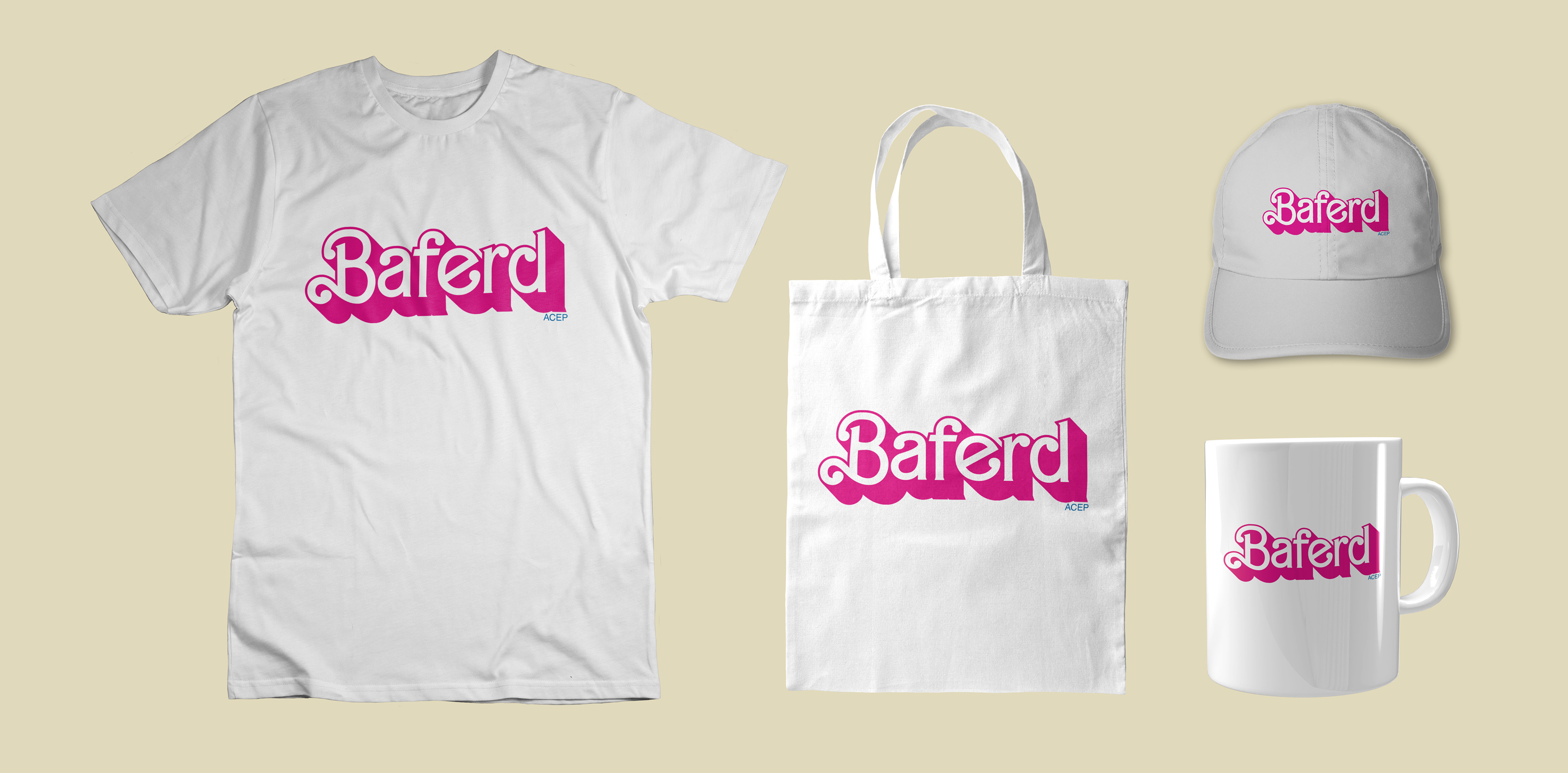 ACEP BAFERD Barbie Theme Merch Design
