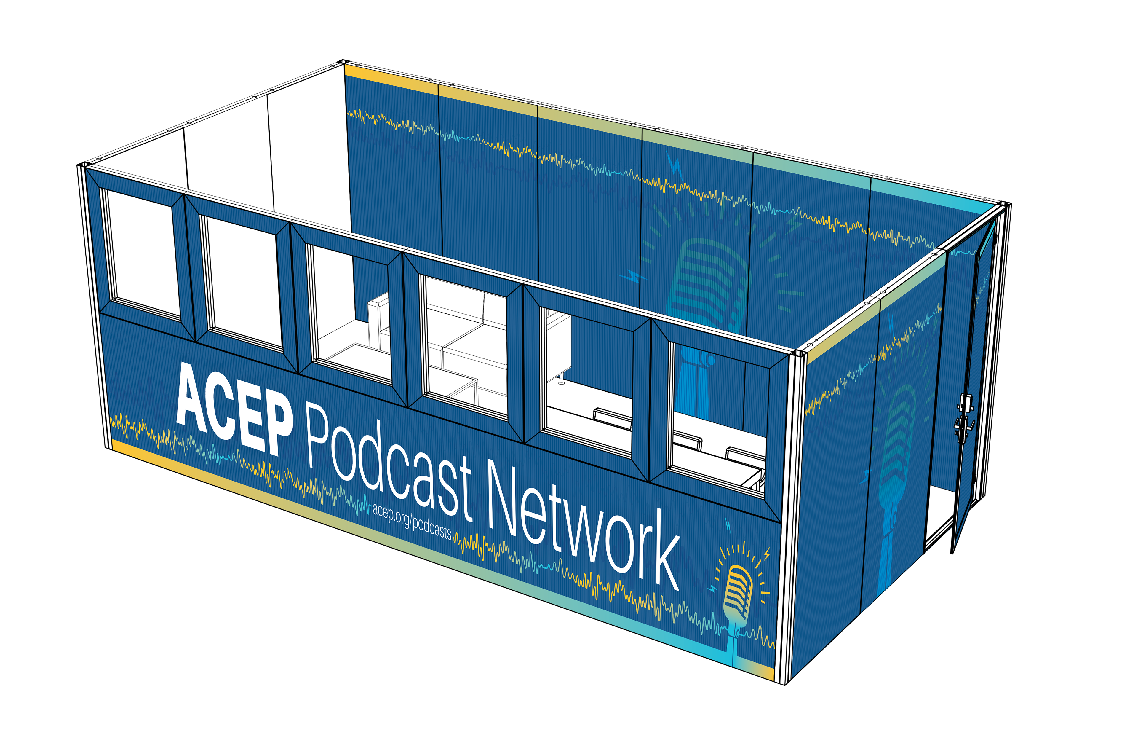 ACEP25 Podcast Booth Mockup