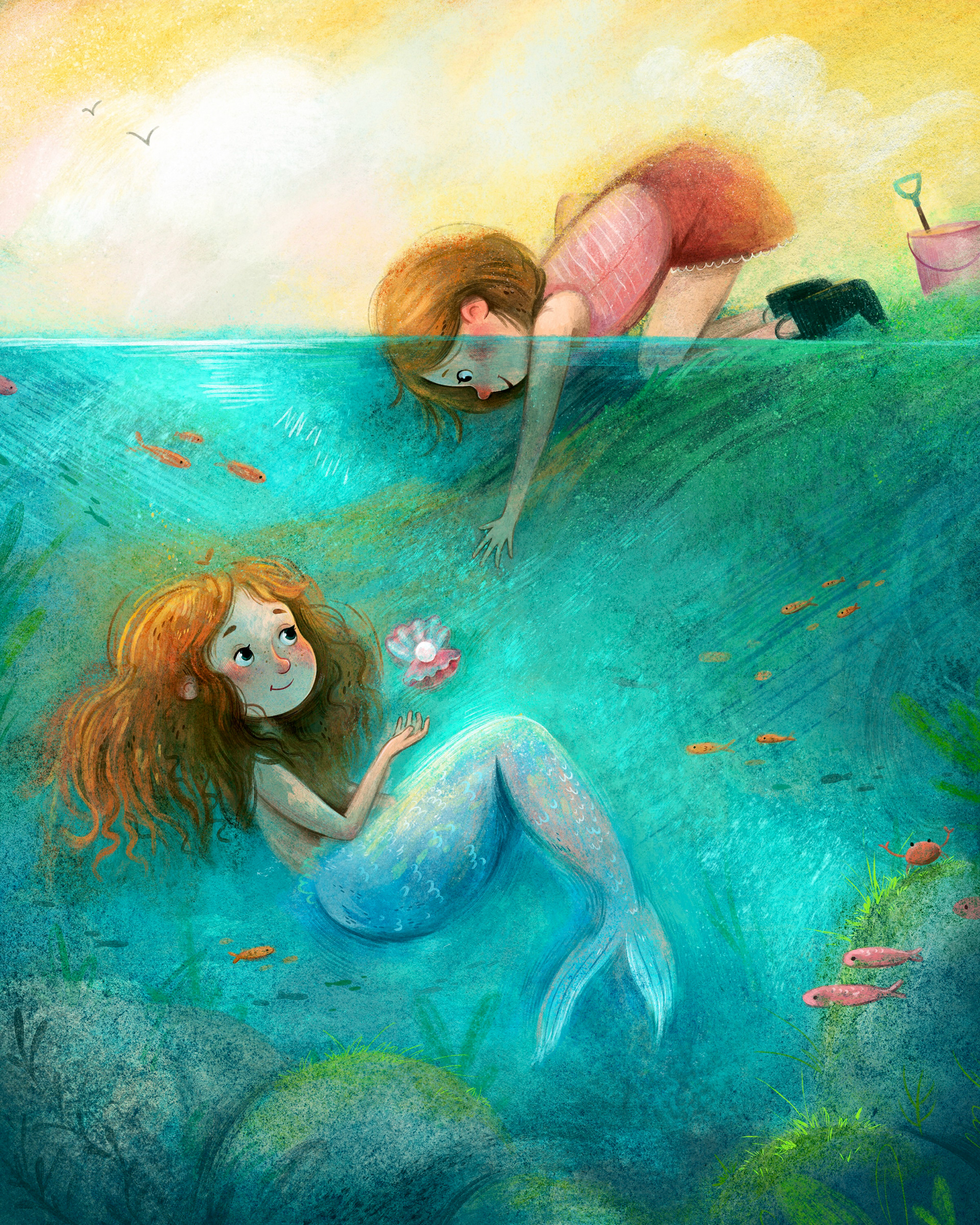 Mermaid Treasure ; Procreate 2024