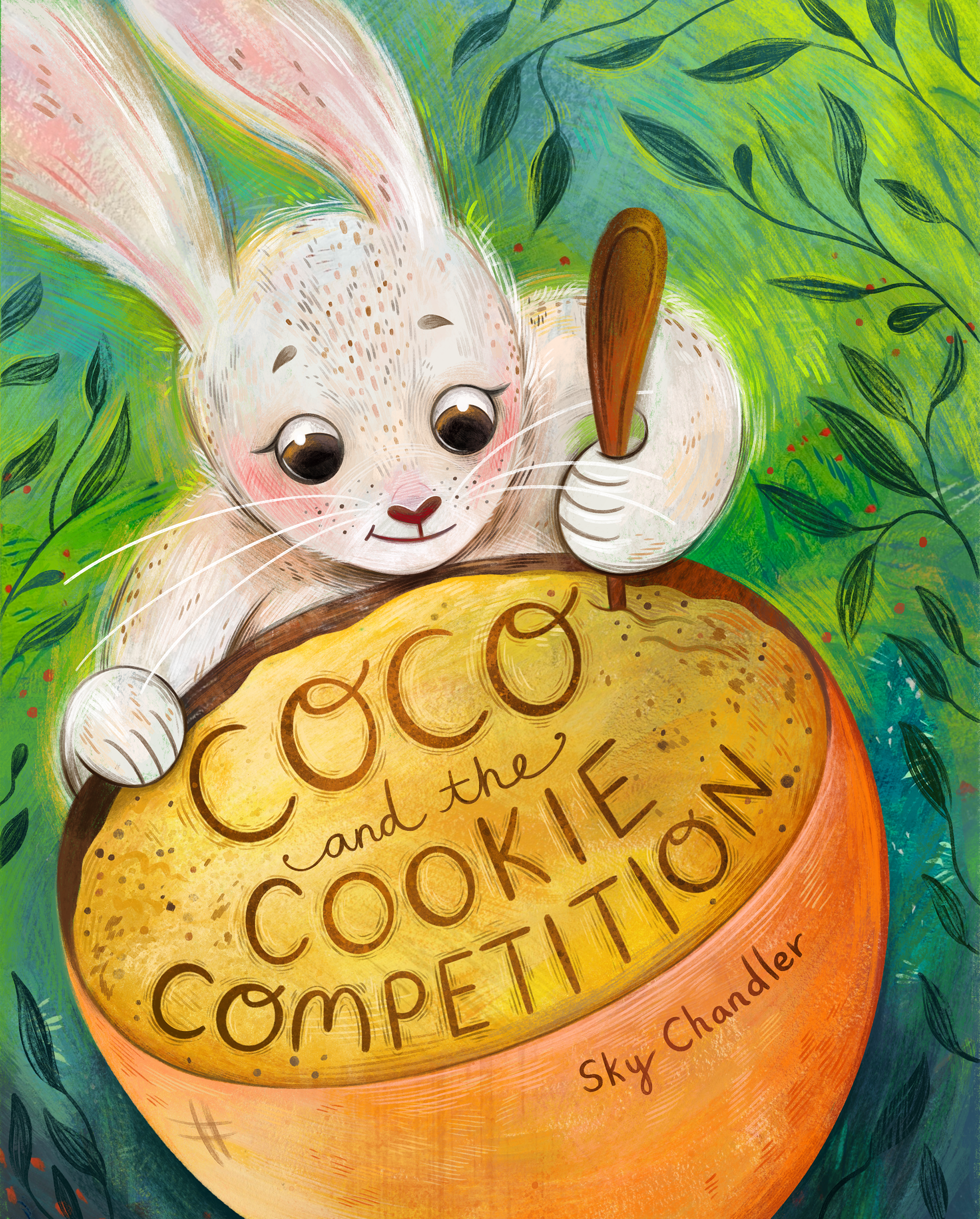 Coco and the Cookie Competition Cover ; Gouache & Procreate 2024