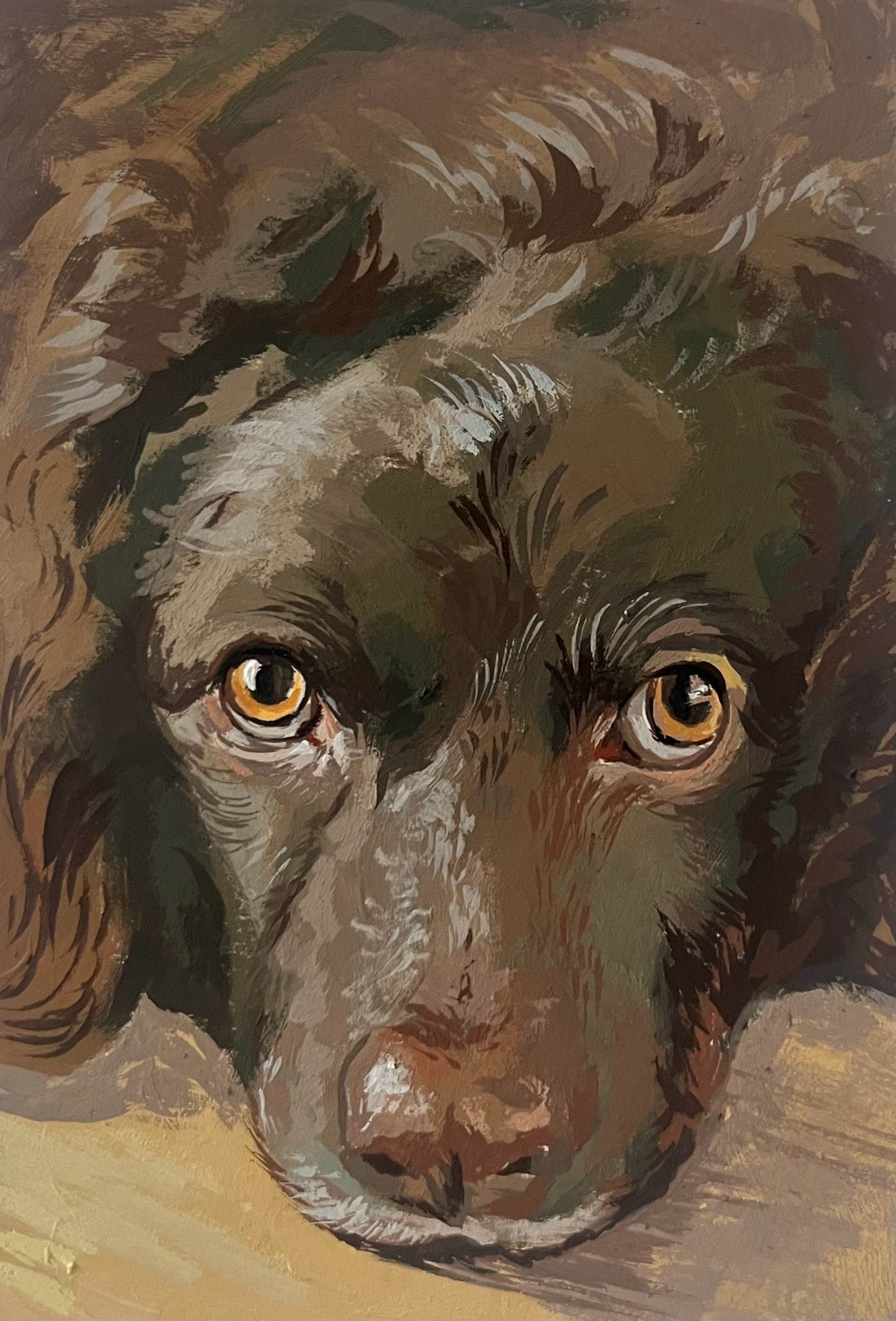 5x7 ; gouache