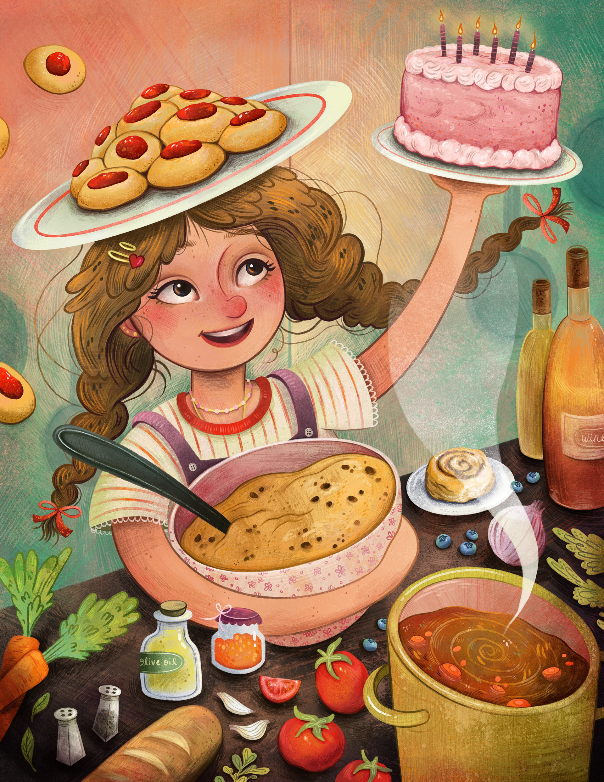 In the Kitchen ; Procreate 2024