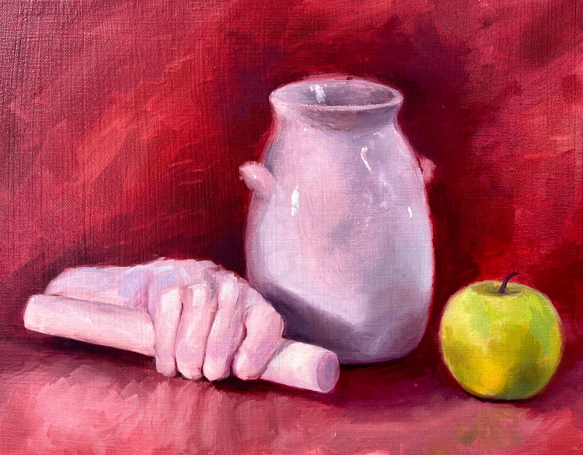 Still Life ; 9" x 12" Oil on Canvas