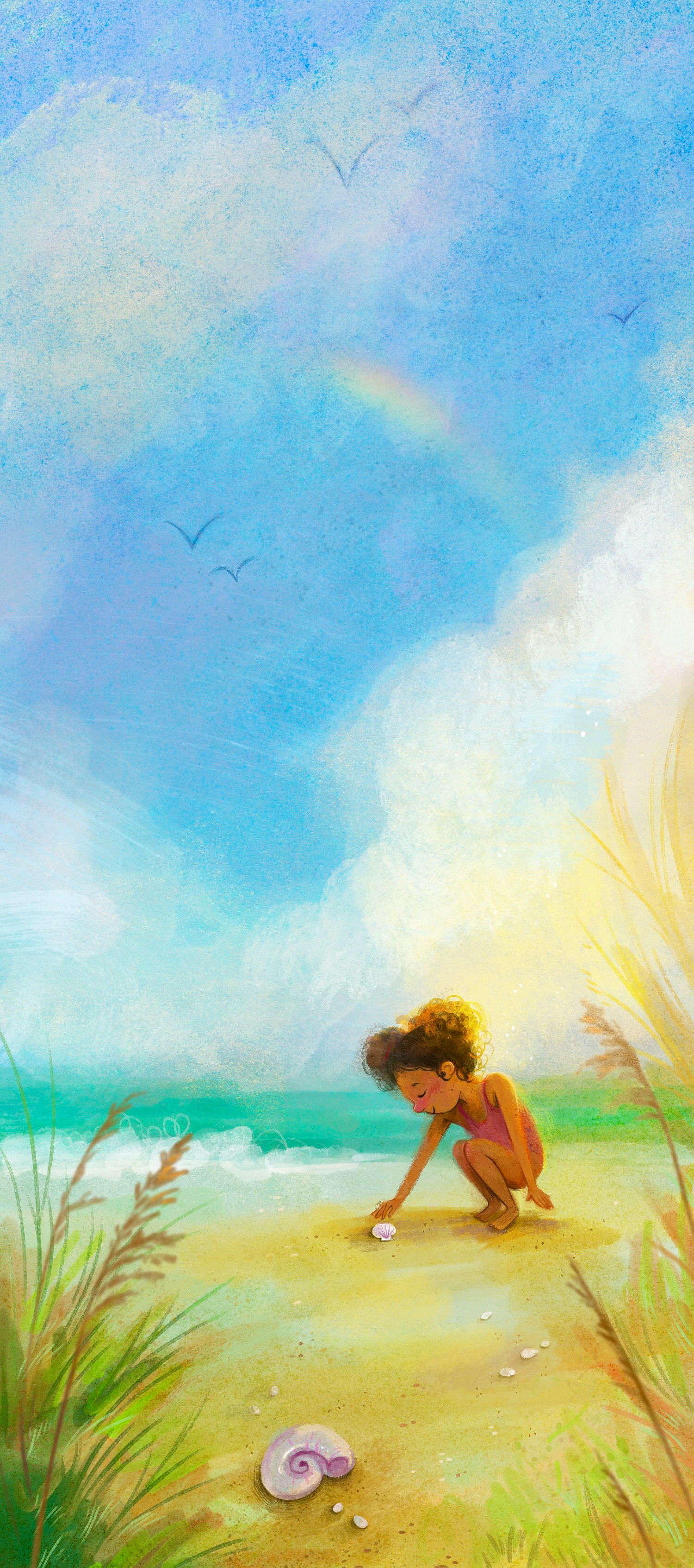 Seashell Pickup ; Procreate 2024