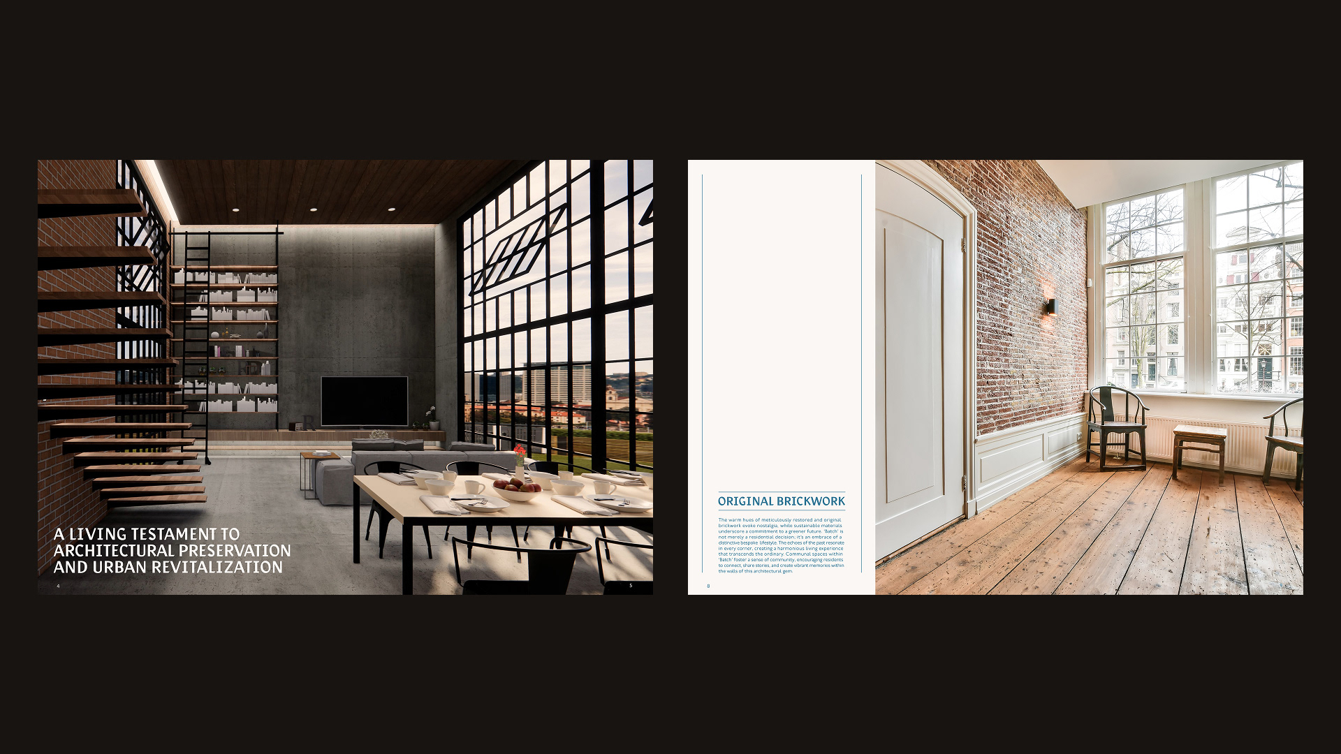 A visual blending of contemporary and heritage aesthetics.