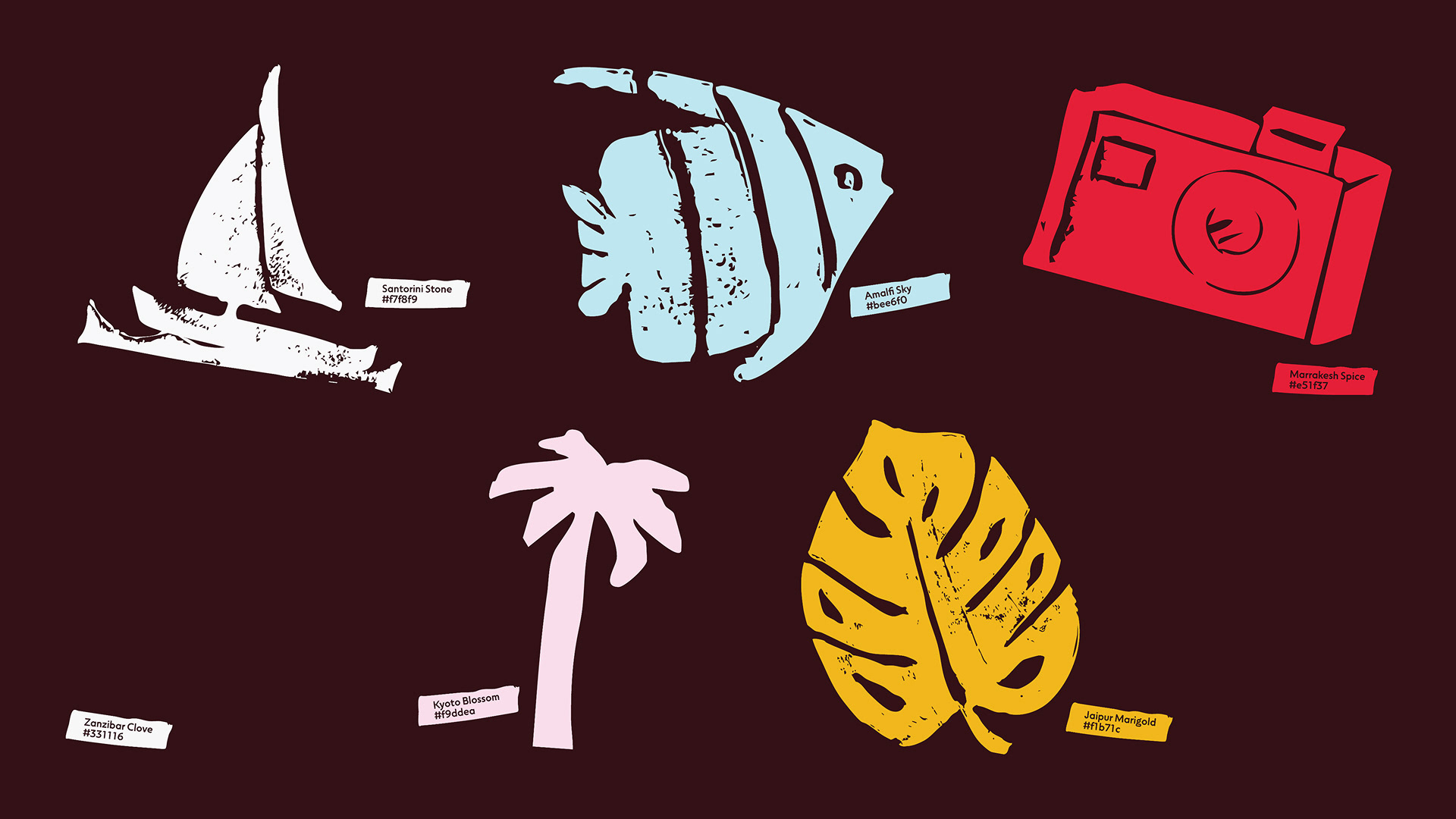 A universally appealing and exotic color palette.