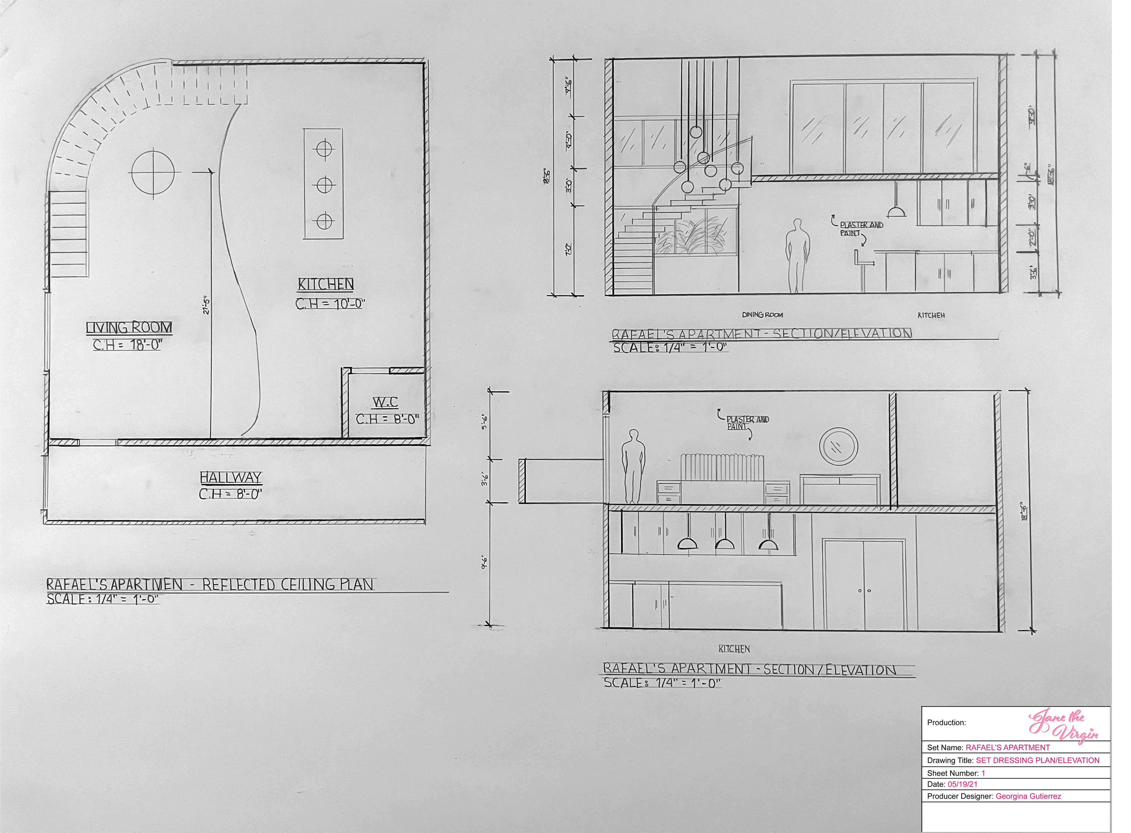 Rafael's Apartment - RCP/Section