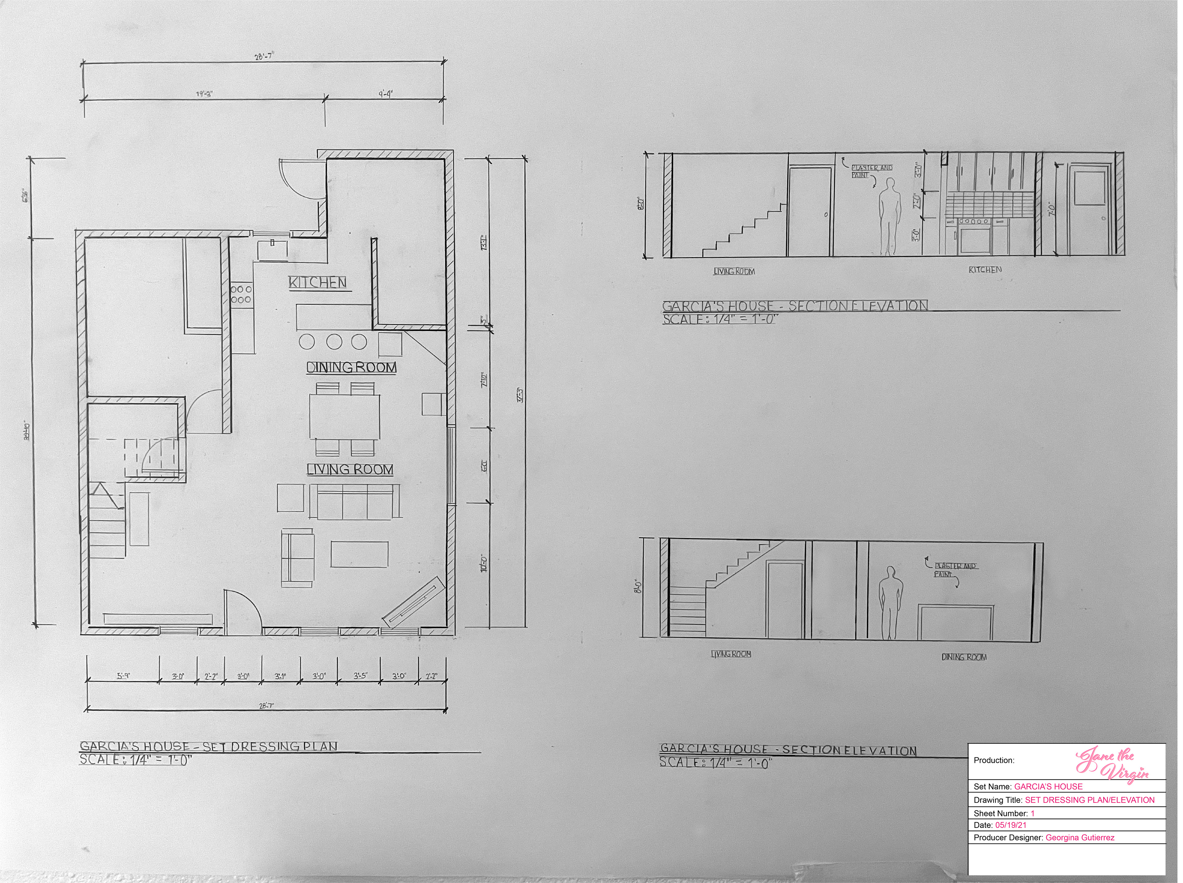 Living Room - Drafting