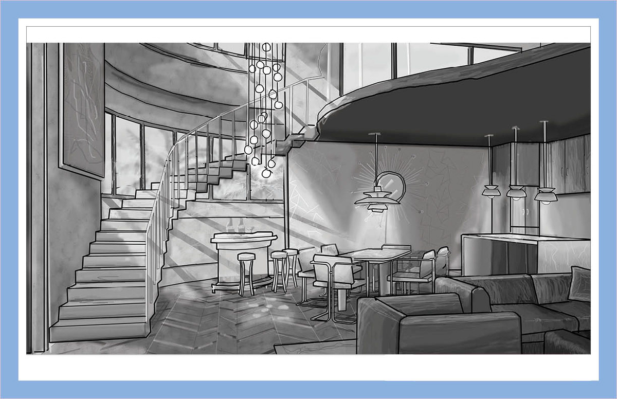 Rafael's Apartment Concept Art