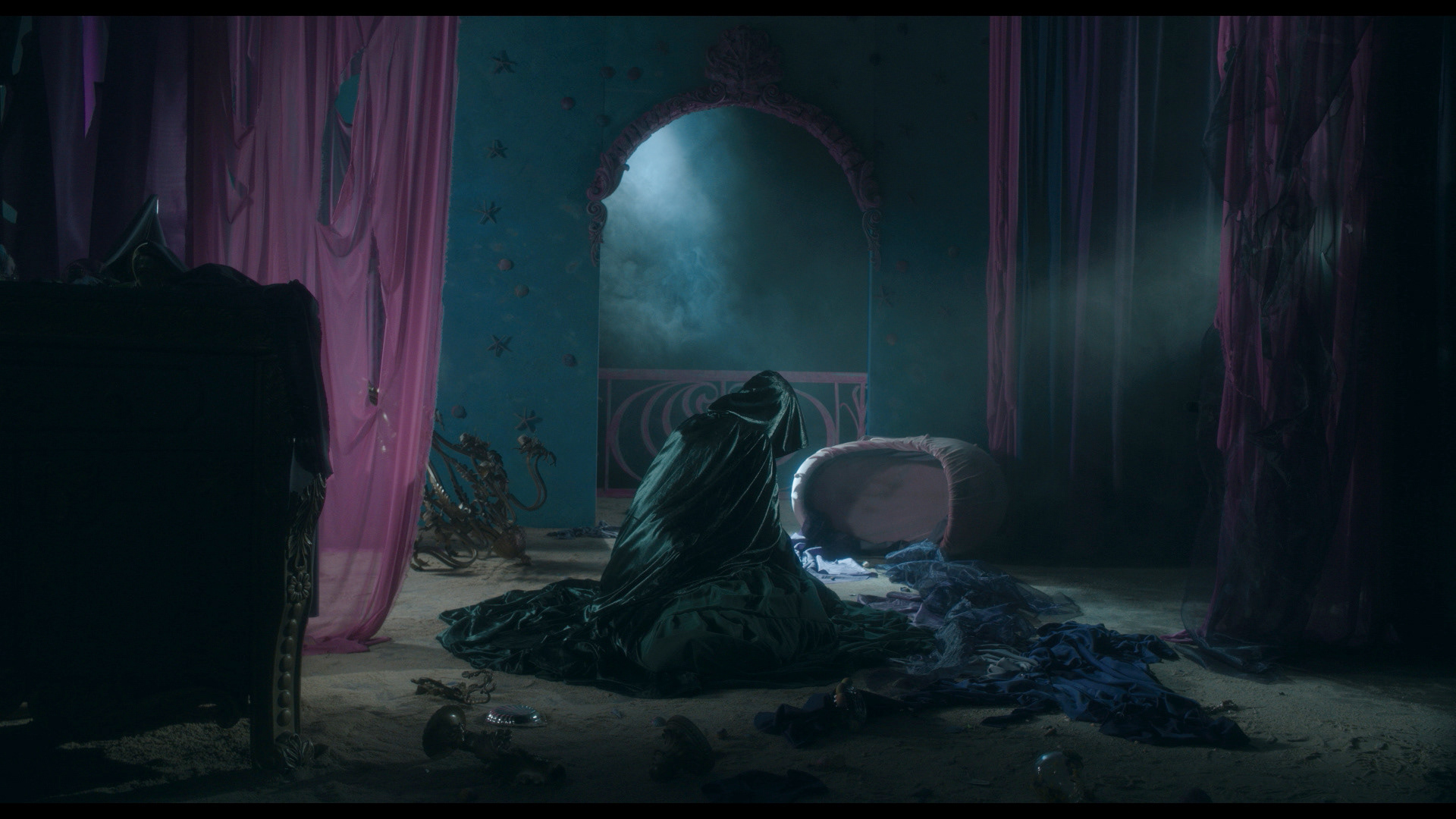 La Bruja Film Still - La Bruja's Palace Destroyed