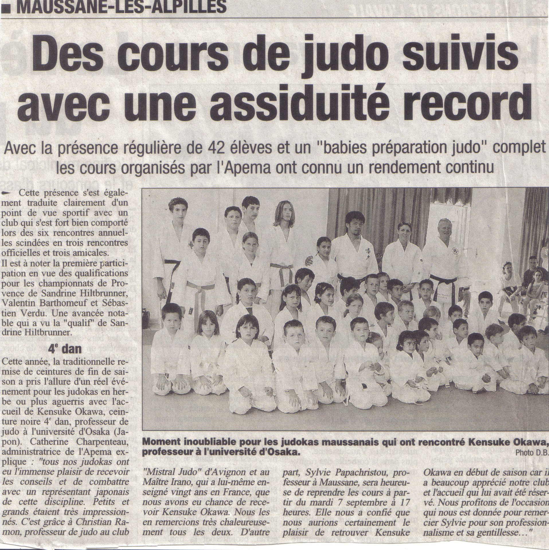 Article journal, juin 2004