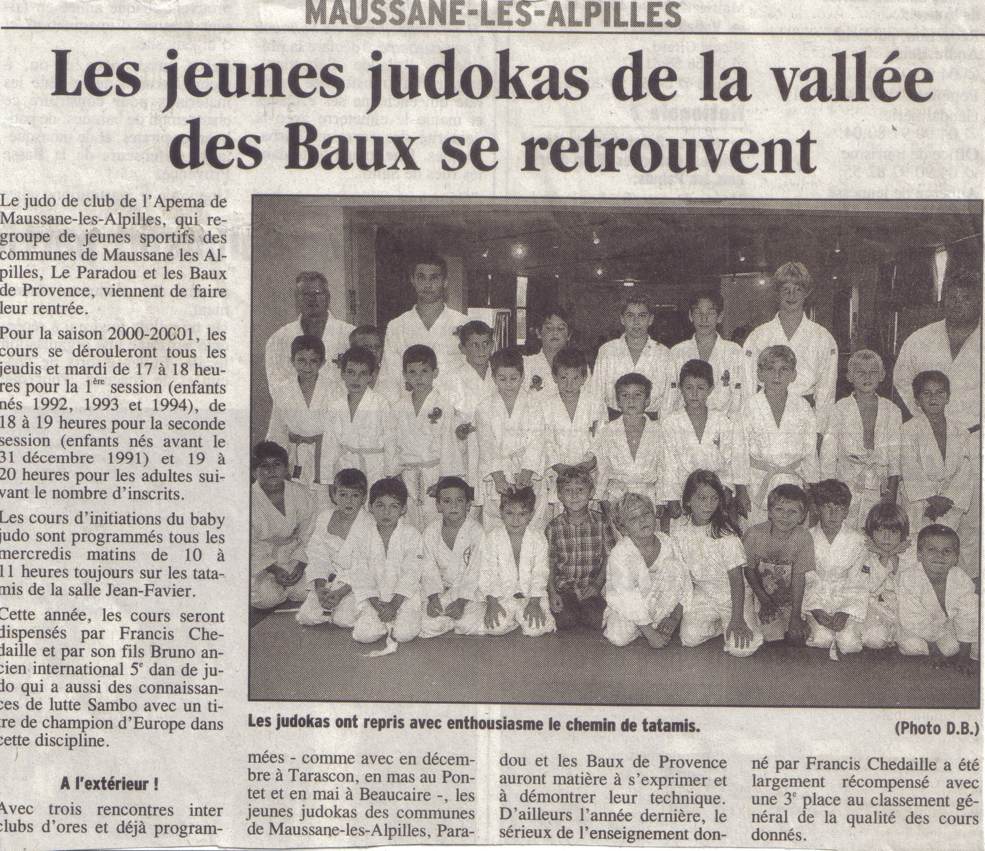 Article journal, septembre 2000