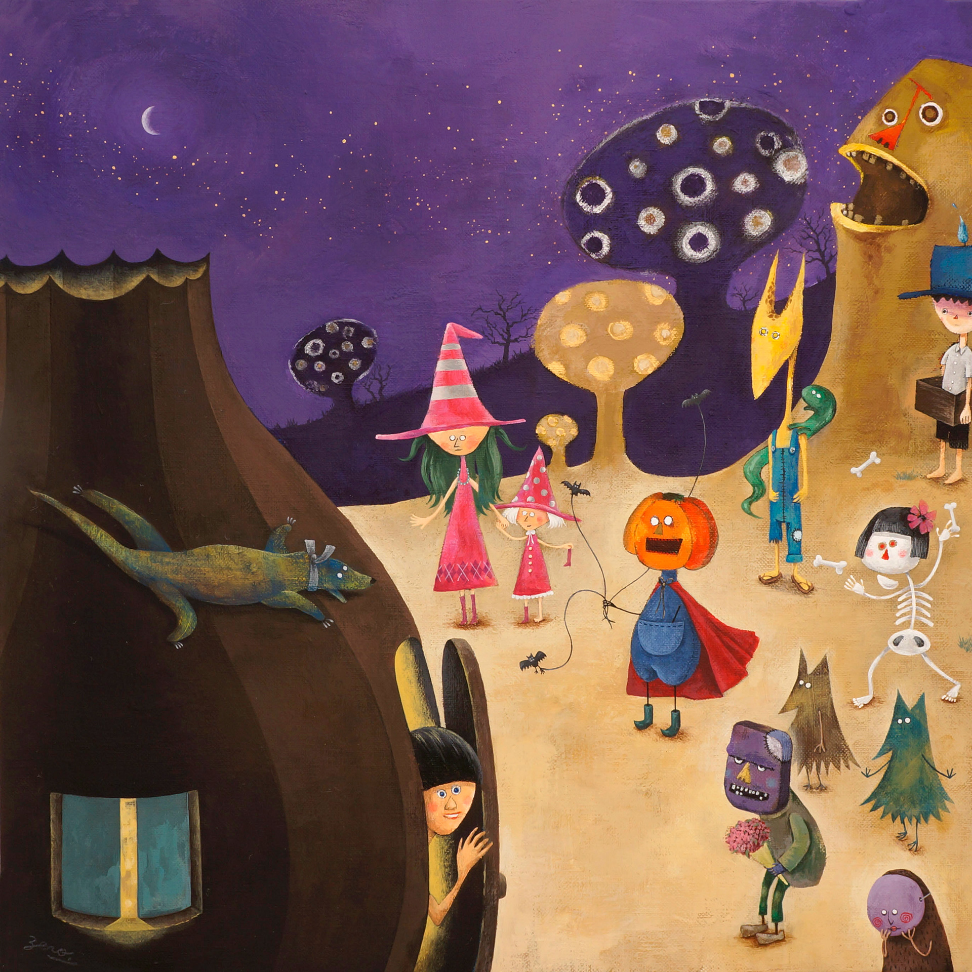 「お菓子じゃないぞ。イタズラしないぞ。遊びに来たぞ。」