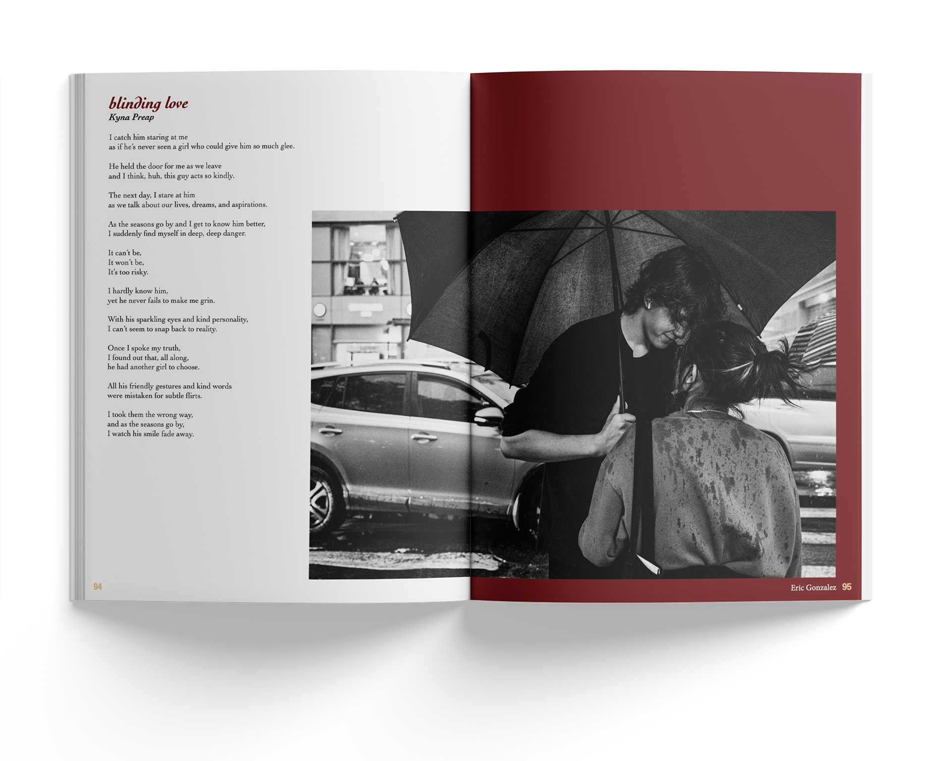 Open Magazine With Picture of Boy and Girl