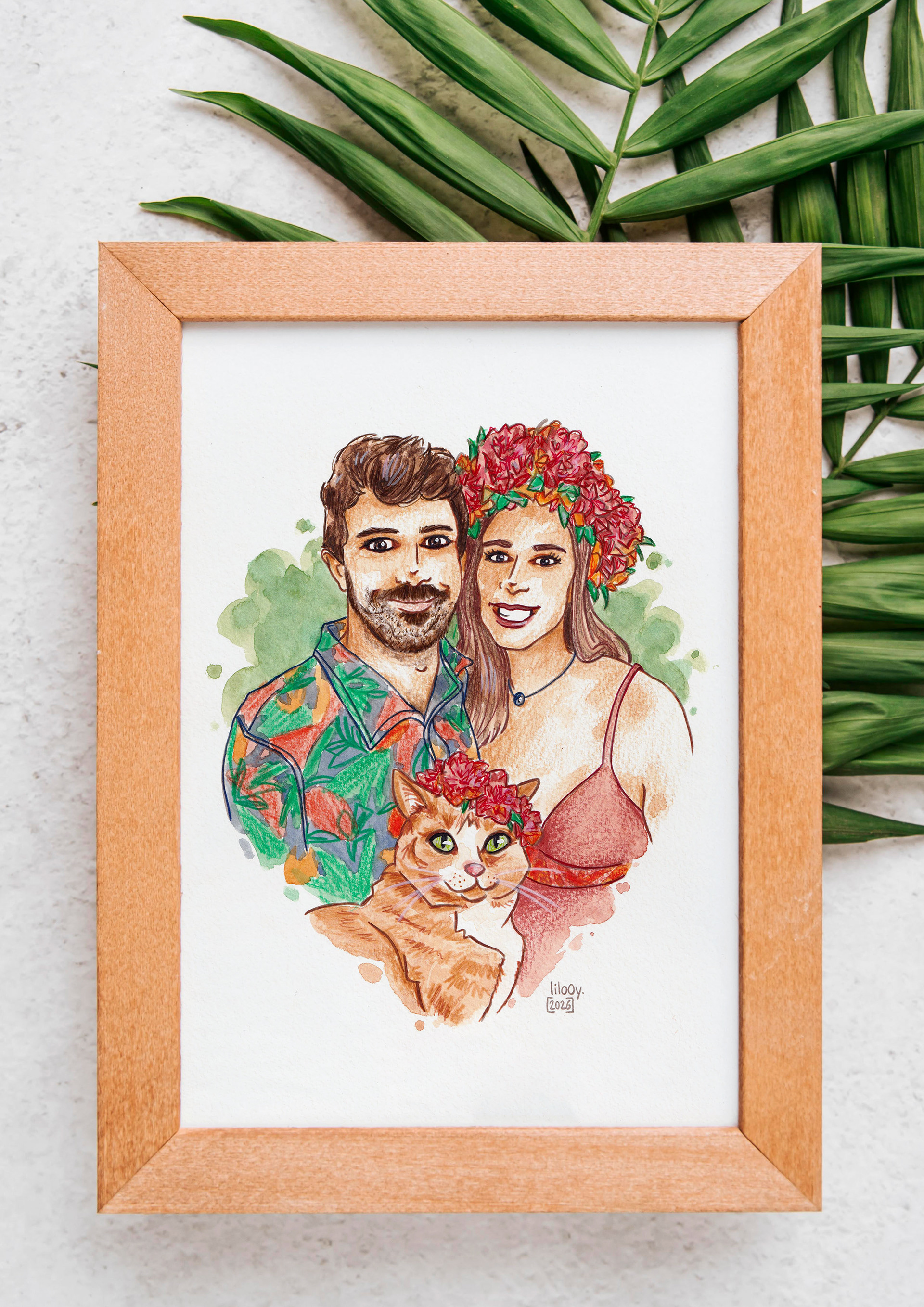 Forfait Charmant • Un couple vivant à Tahiti et leur chat.