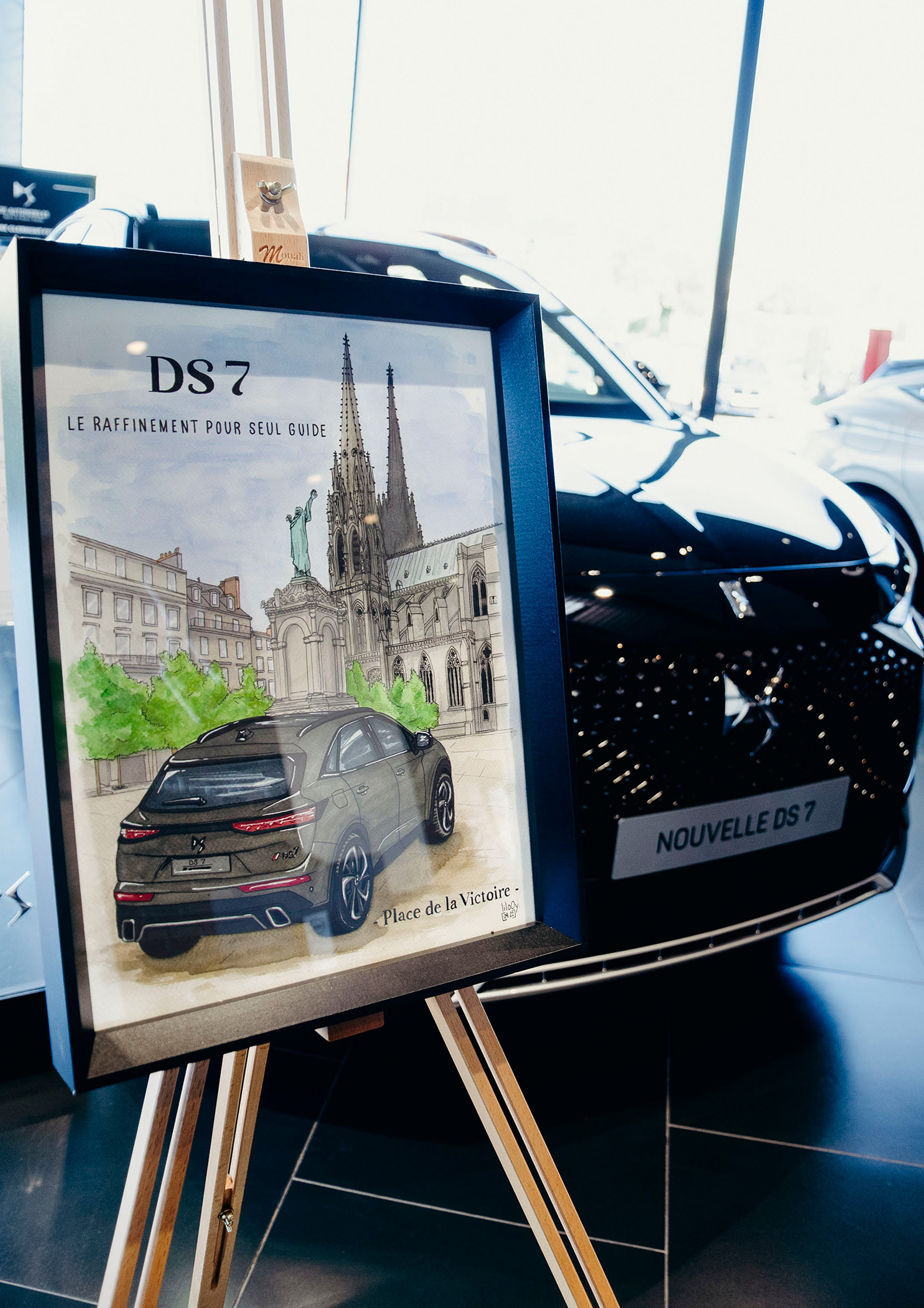 Illustration unique • Lancement de la nouvelle DS7