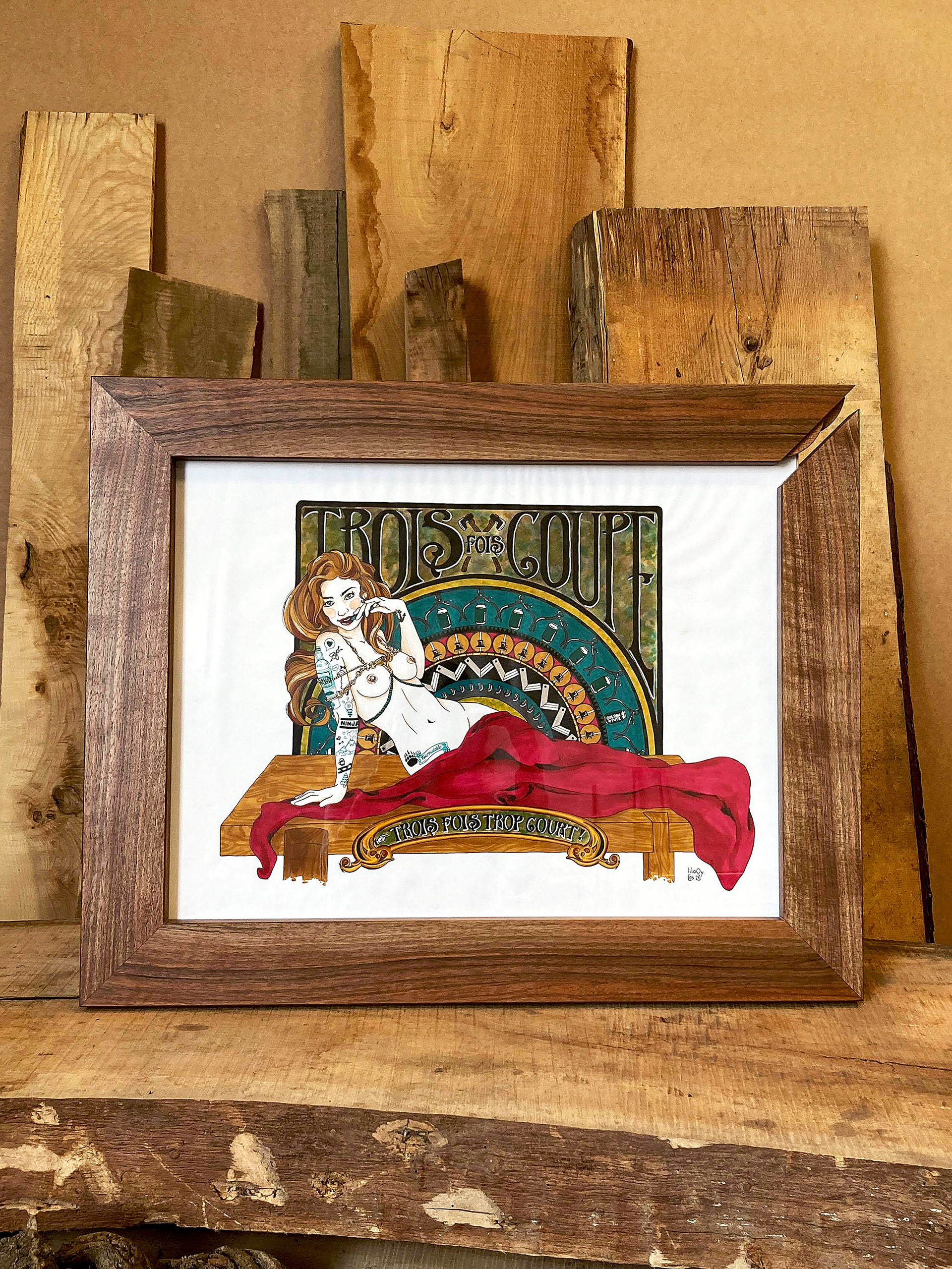 Madame Boisette • Commande • Illustration originale