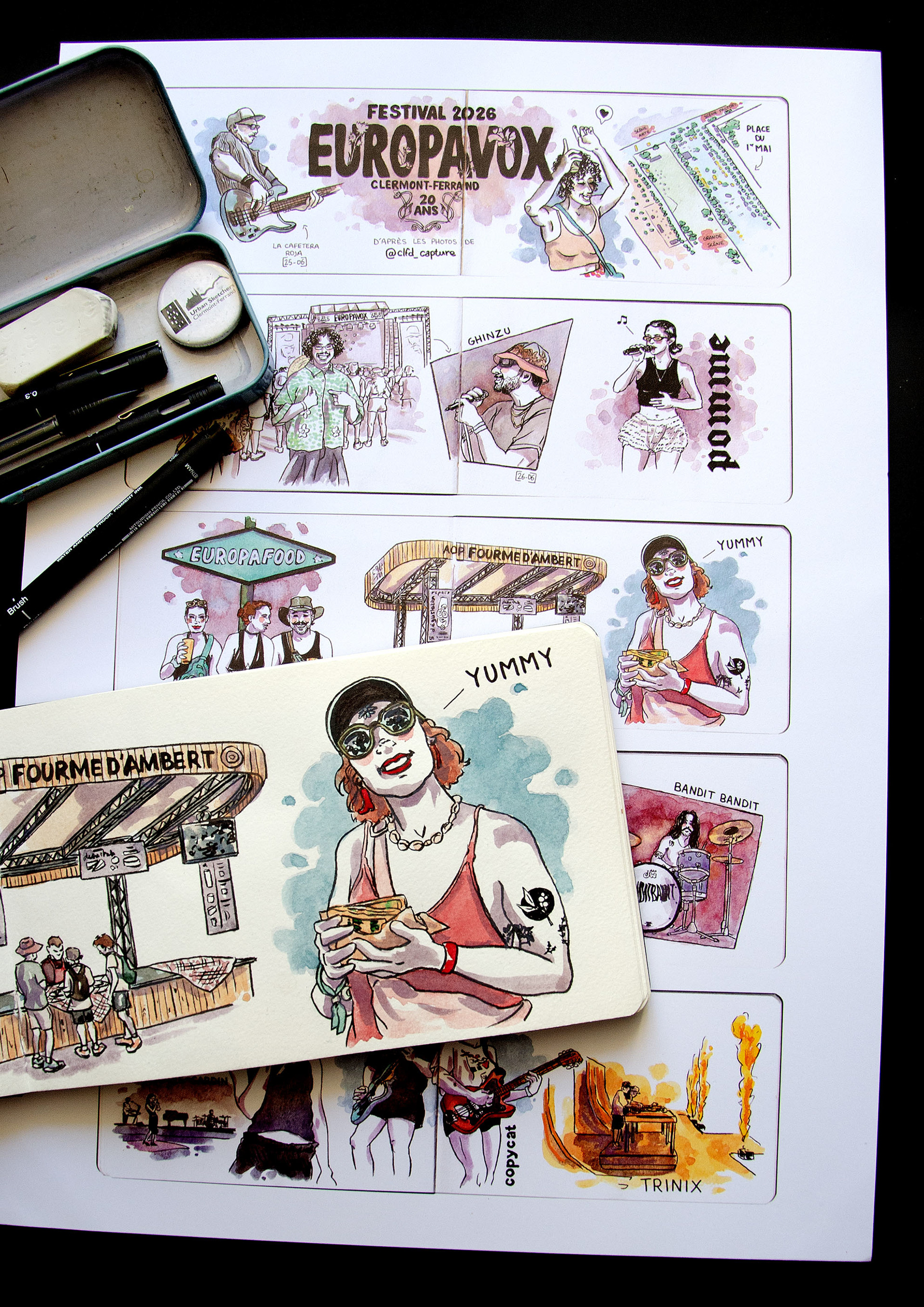 Illustration unique • Festival Europavox 2026