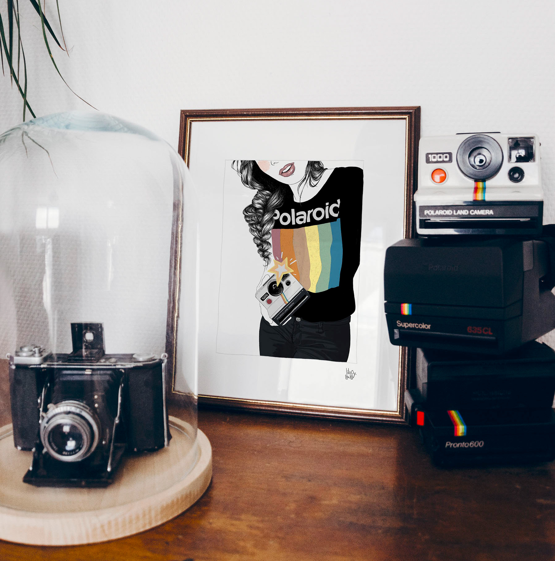 Madame Polaroid • Illustration numérique
