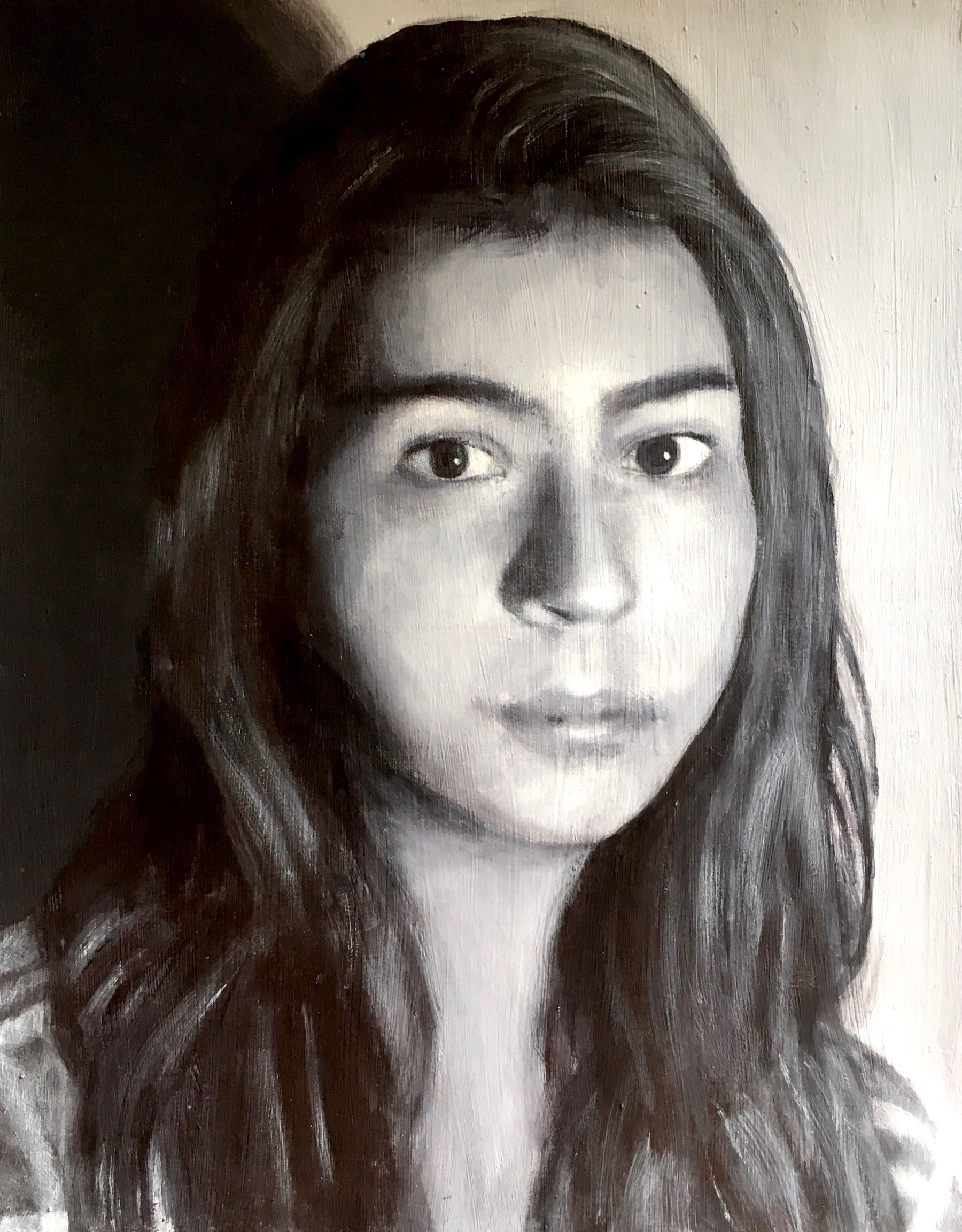 Self Portrait in Acrylic