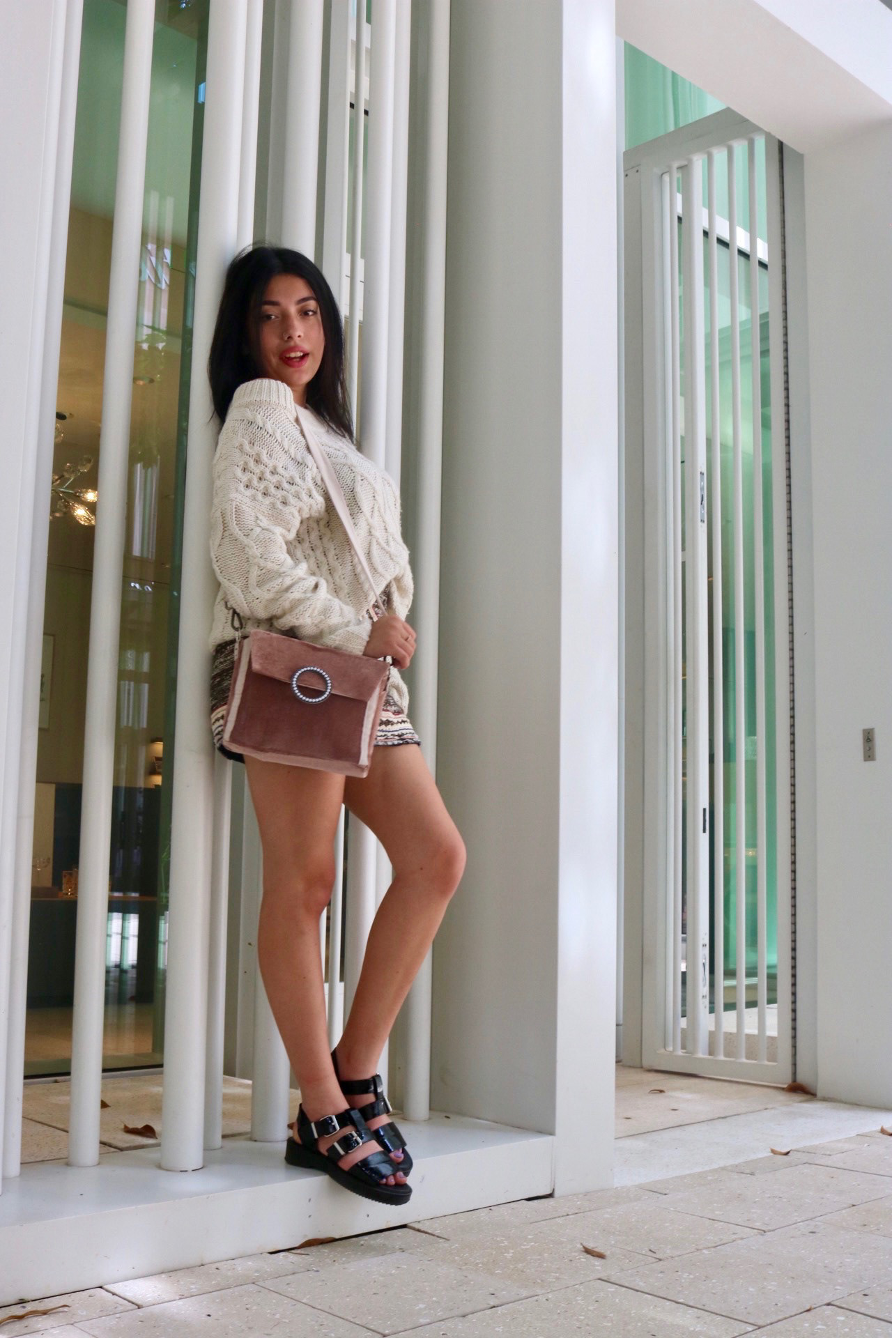 Andrea Wearing The Purse