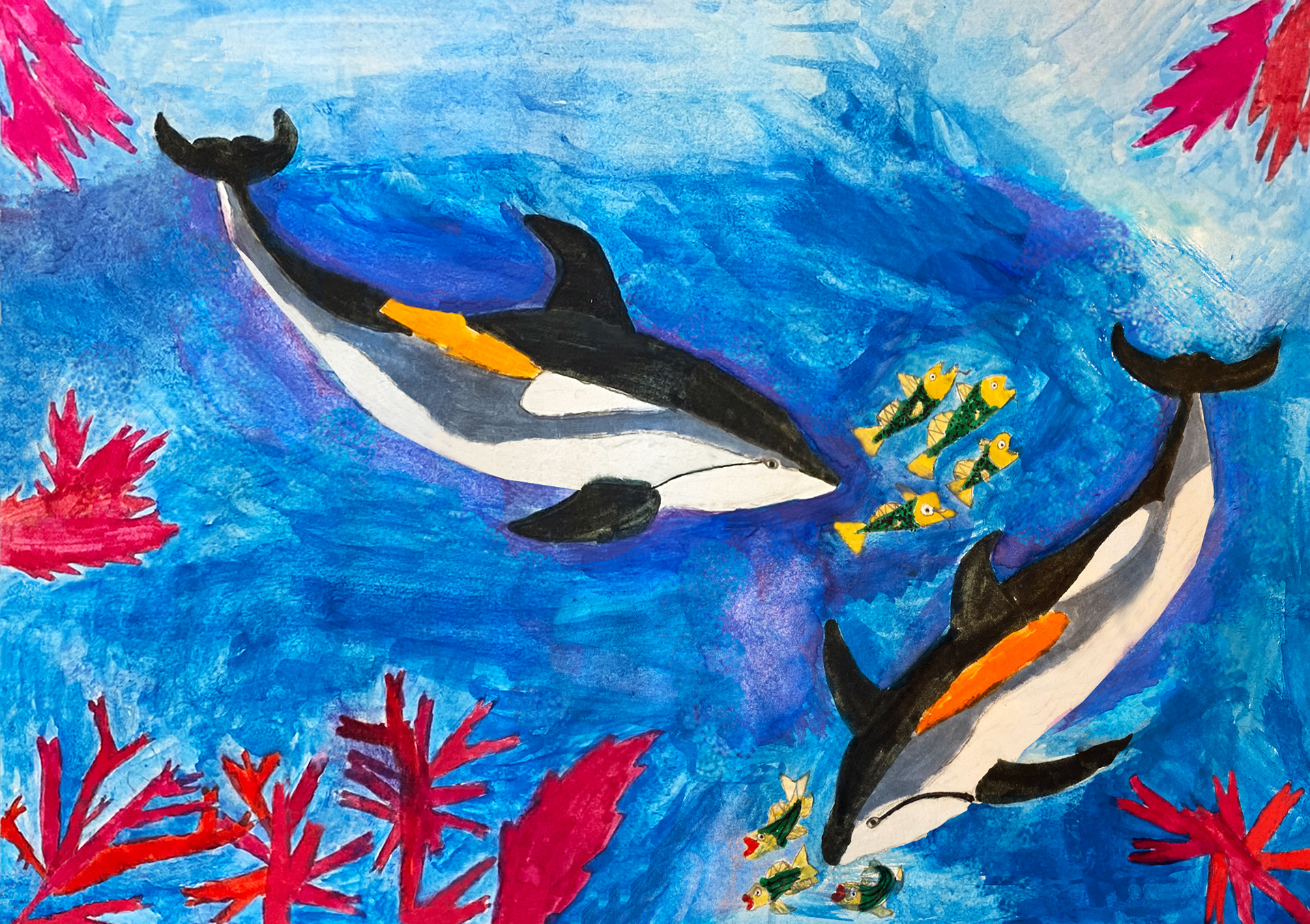 2023 MME Marine Art Contest Honorable Mention (Stellwagen Bank National Marine Sanctuary)