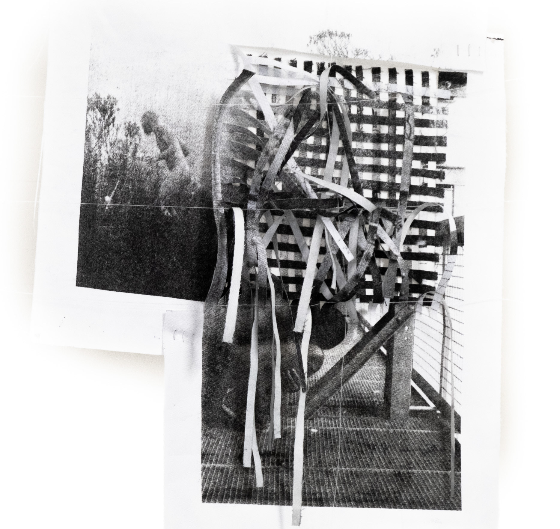 Weaving of lithographies on synthetic fabric - 2023