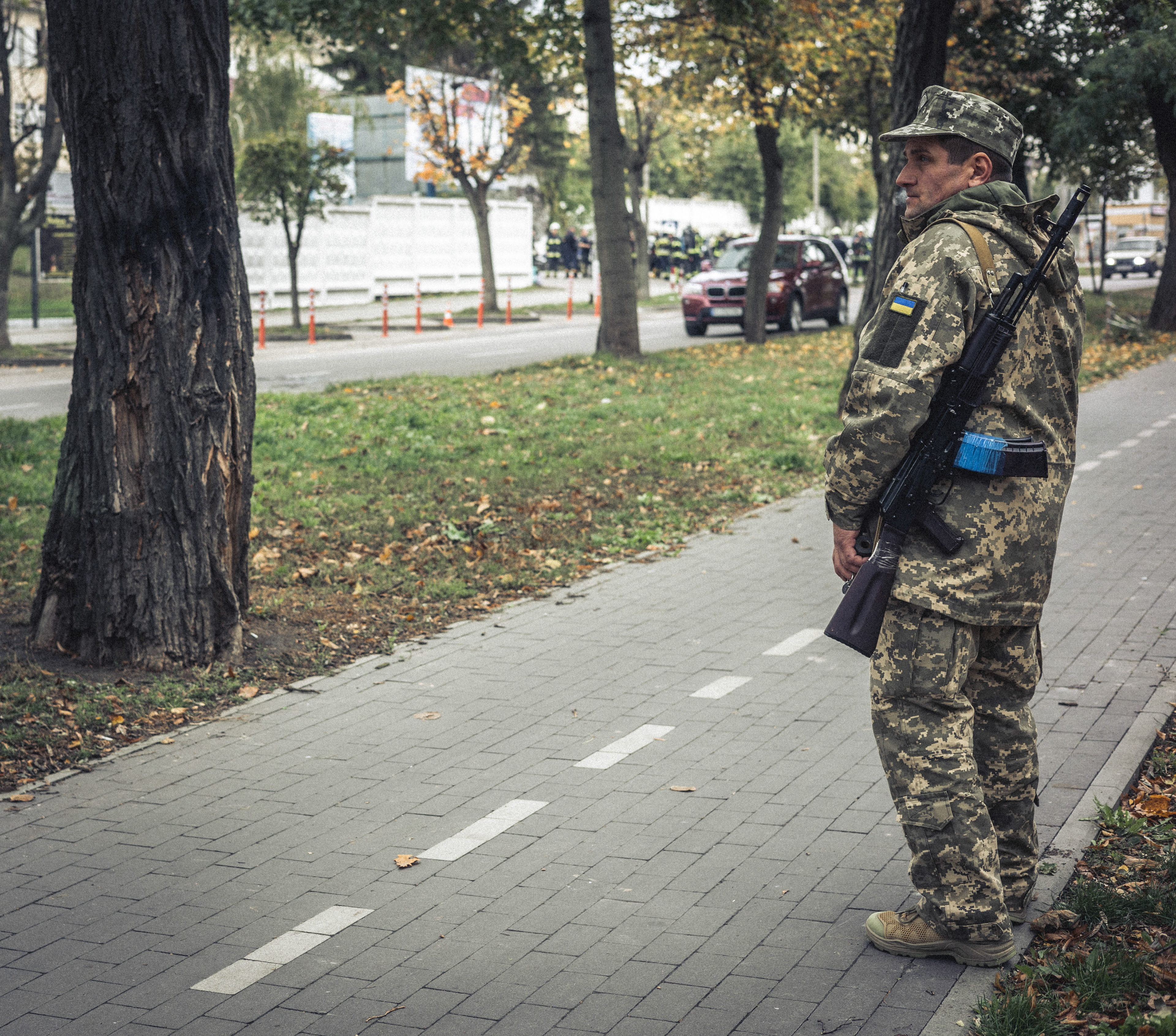 Guarding The area